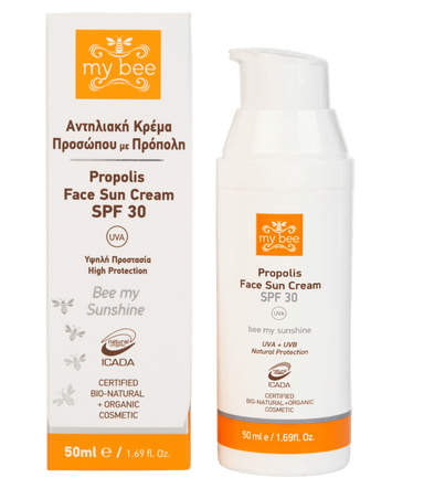 Αντηλιακή Κρέμα Προσώπου με Πρόπολη – 50ml
